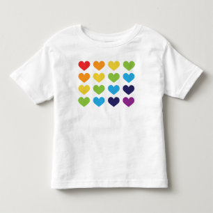 Colourful Valentines Day Cheerful Heart T-Shirt