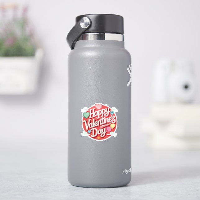 Colourful Valentine's day heart  (HydroFlask)