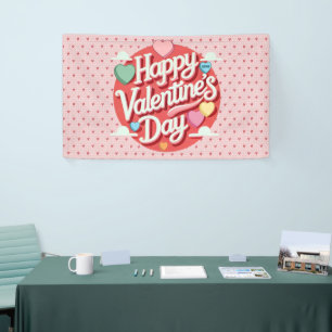 Colourful Valentine's day heart Banner