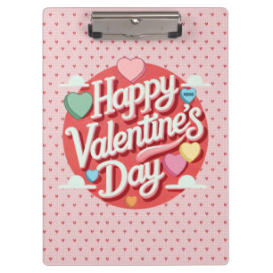 Colourful Valentine's day heart  Clipboard