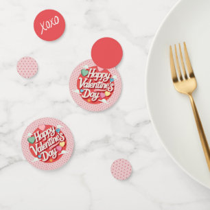 Colourful Valentine's day heart Confetti