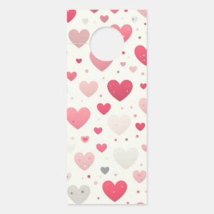 Colourful Valentine's day heart Door Hanger