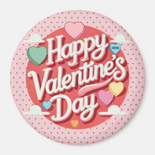 Colourful Valentine's day heart  Magnet