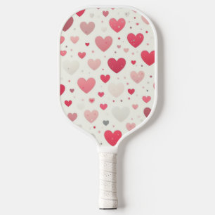 Colourful Valentine's day heart Pickleball Paddle