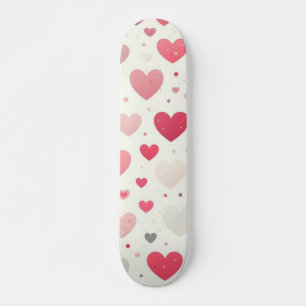 Colourful Valentine's day heart Skateboard