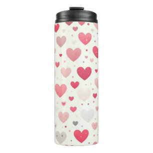 Colourful Valentine's day heart Thermal Tumbler