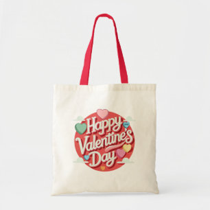 Colourful Valentine's day heart Tote Bag