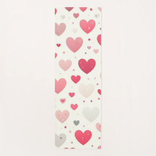 Colourful Valentine's day heart Yoga Mat