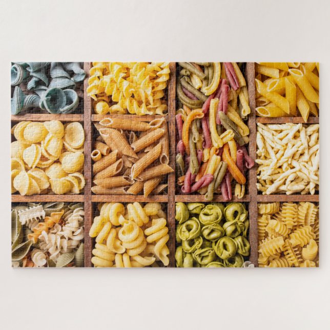 Colourful Varieties of Pasta Food Jigsaw Puzzle (Horizontal)