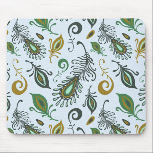 Colourful Various Feathers Mouse Pad
