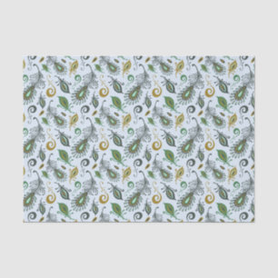 Colourful Various Feathers Tissue Paper