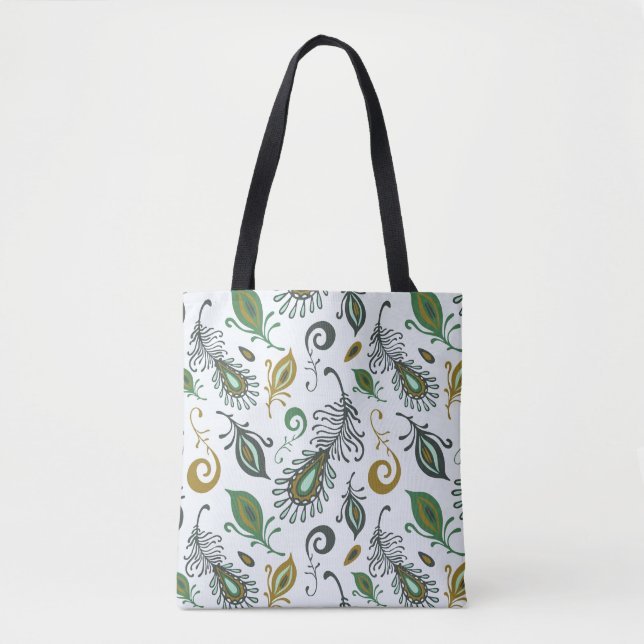 Colourful Various Feathers Tote Bag (Front)