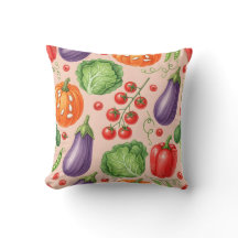 Colourful Vegetable Pattern Illustration