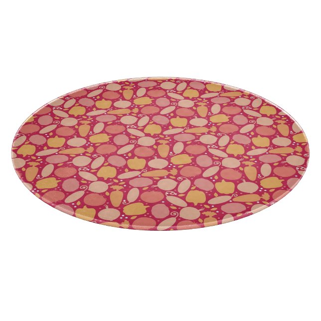 Colourful vegetables pattern cutting board (Corner)