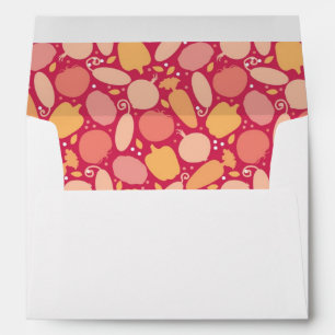Colourful vegetables pattern envelope