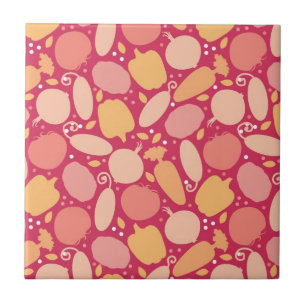 Colourful vegetables pattern tile