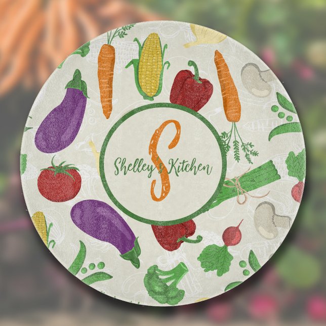 Colourful Veggies Cutting Board (Creator Uploaded)