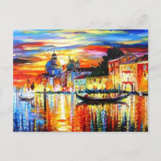 Colourful Venice Postcard