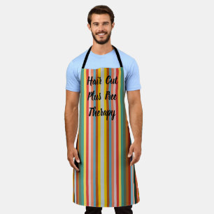 Colourful Vertical Retro Stripes  Apron