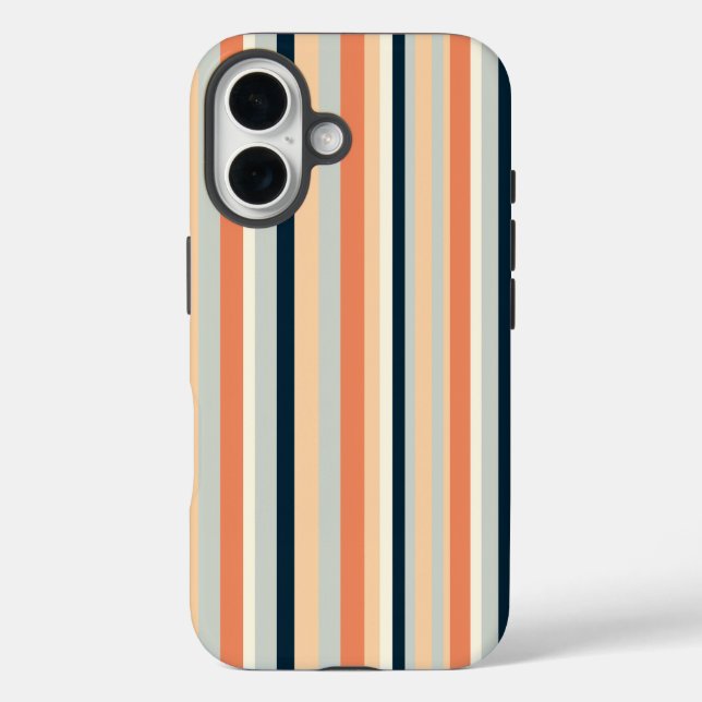 Colourful Vertical Stripe Patterned Case-Mate iPhone Case (Back)