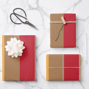 Colourful Vertical Stripes Wrapping Paper Sheet