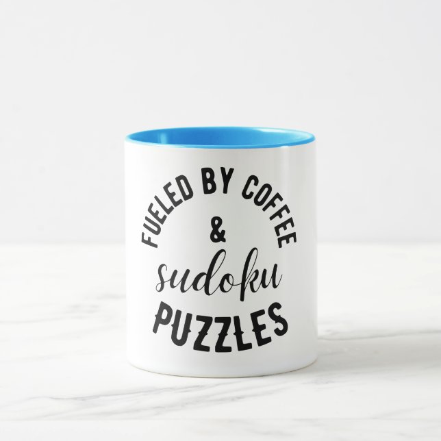 Colourful Vibes: Customise Sudoku Coffee Mug (Center)