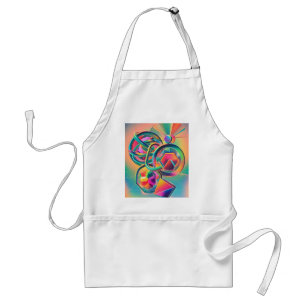 Colourful Vibrant and whimsical abstract artwork Standard Apron