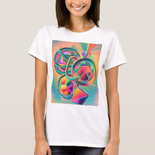 Colourful Vibrant and whimsical abstract artwork  T-Shirt