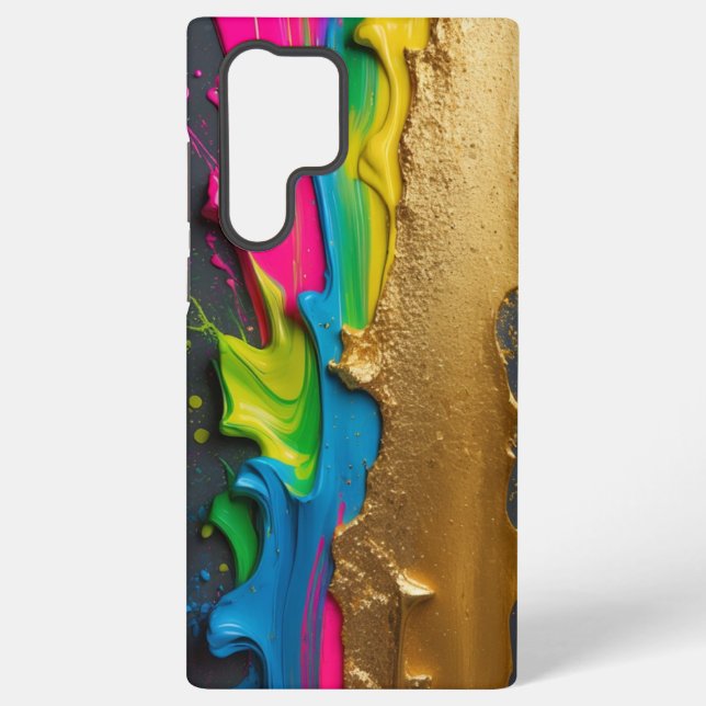 Colourful Vibrant Art Samsung Galaxy S22 Ultra Case (Back)