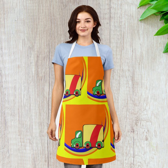 Colourful Vibrant Delivery Truck Apron (Creator Uploaded)