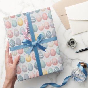 Colourful Vibrant Easter Egg Wrapping Paper