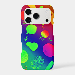 Colourful Vibrant Neon Fruits Pattern Art
