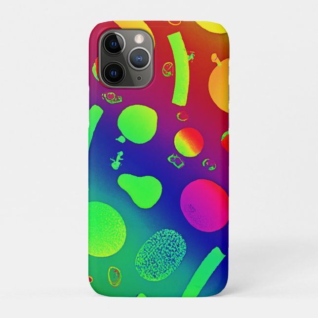 Colourful Vibrant Neon Fruits Pattern Art Case-Mate iPhone Case (Back)
