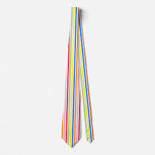 Colourful Vibrant Stripes Pattern Design Tie