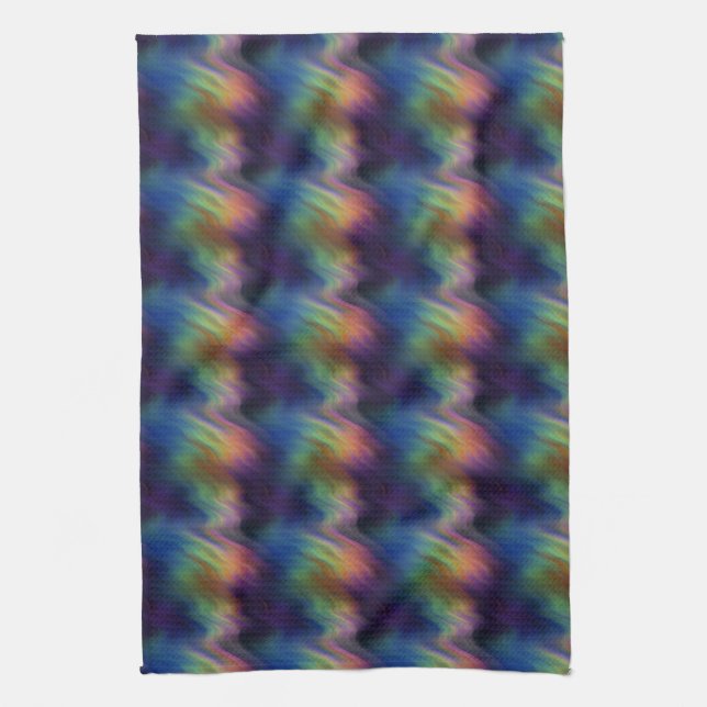 Colourful Vibrations Tea Towel (Vertical)