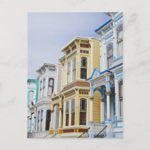 colourful Victorian home in Mission District Postcard