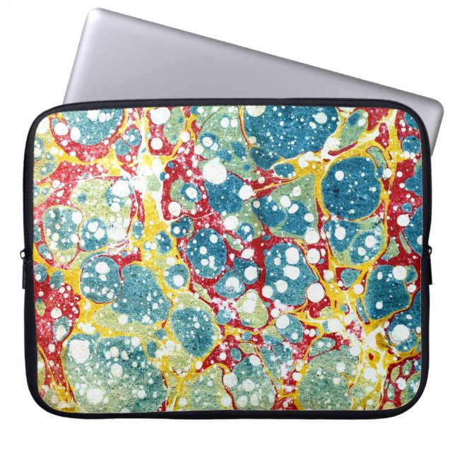 Colourful Victorian Marbled Paper Cover (Front)