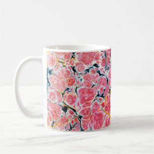 Colourful Victorian Marbled Paper Cover Coffee Mug