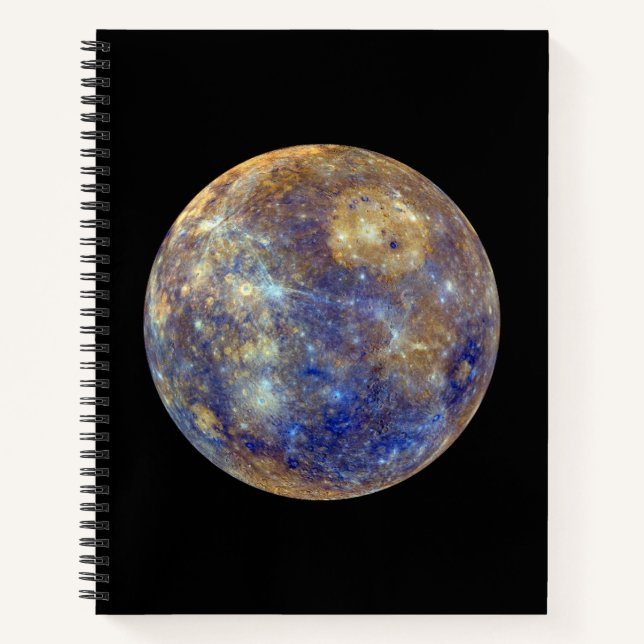Colourful View of Mercury Notebook (Front)