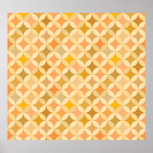 Colourful vintage: abstract pattern. poster