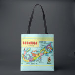 Colourful Vintage Bermuda Map Tote<br><div class="desc">Colourful vintage map of the island - Bermuda repurposed!</div>