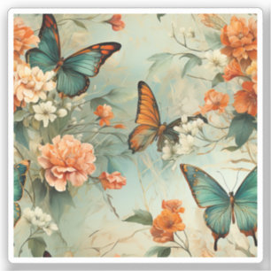 Colourful Vintage Butterflies and Flowers (10)