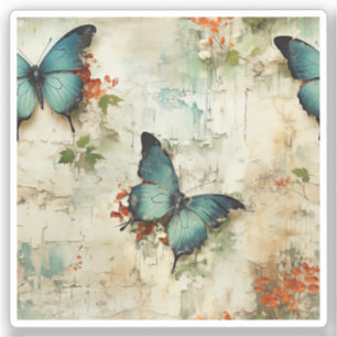 Colourful Vintage Butterflies and Flowers (12)