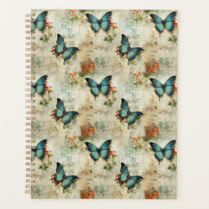 Colourful Vintage Butterflies and Flowers (12) Planner