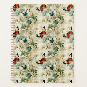 Colourful Vintage Butterflies and Flowers (2) Planner