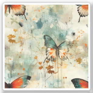 Colourful Vintage Butterflies and Flowers (4)