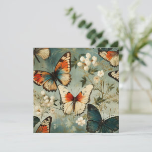 Colourful Vintage Butterflies and Flowers (5)