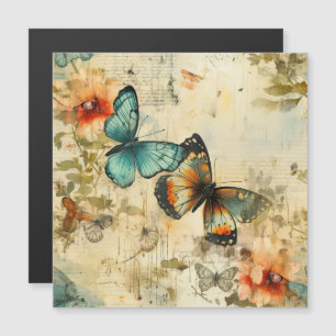 Colourful Vintage Butterflies and Flowers (8)