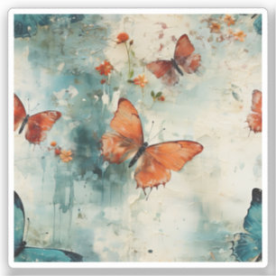 Colourful Vintage Butterflies and Flowers (9)