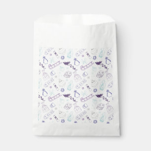 Colourful vintage christmas animals and bird favour bag
